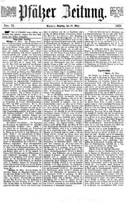 Pfälzer Zeitung Samstag 30. März 1872