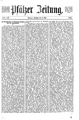 Pfälzer Zeitung Dienstag 14. Mai 1872