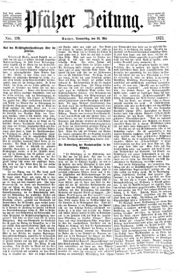 Pfälzer Zeitung Donnerstag 23. Mai 1872