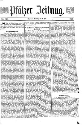 Pfälzer Zeitung Dienstag 4. Juni 1872