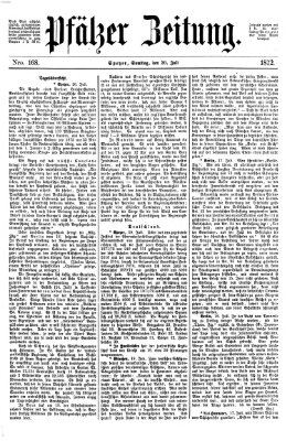 Pfälzer Zeitung Samstag 20. Juli 1872