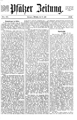 Pfälzer Zeitung Mittwoch 24. Juli 1872