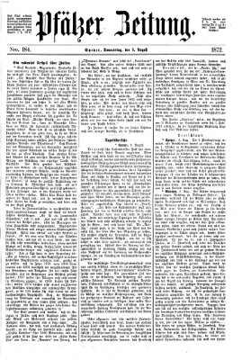 Pfälzer Zeitung Donnerstag 8. August 1872