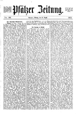 Pfälzer Zeitung Montag 26. August 1872