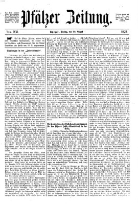 Pfälzer Zeitung Freitag 30. August 1872