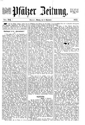 Pfälzer Zeitung Montag 2. September 1872