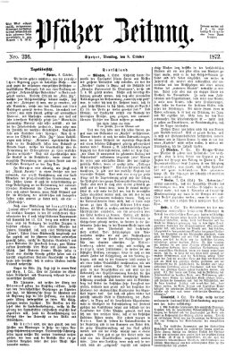 Pfälzer Zeitung Dienstag 8. Oktober 1872