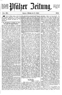 Pfälzer Zeitung Mittwoch 30. Oktober 1872