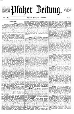 Pfälzer Zeitung Freitag 8. November 1872