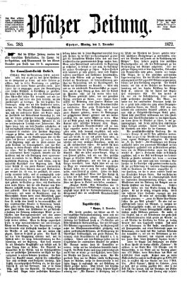 Pfälzer Zeitung Montag 2. Dezember 1872