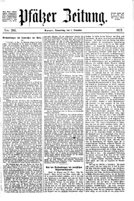 Pfälzer Zeitung Donnerstag 5. Dezember 1872