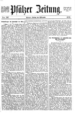 Pfälzer Zeitung Freitag 6. Dezember 1872