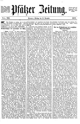 Pfälzer Zeitung Freitag 13. Dezember 1872