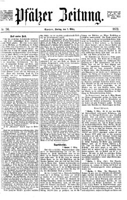 Pfälzer Zeitung Freitag 7. März 1873