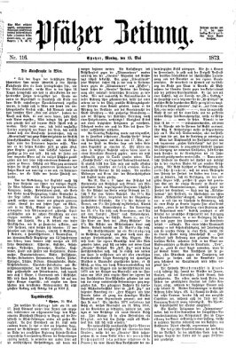 Pfälzer Zeitung Montag 19. Mai 1873