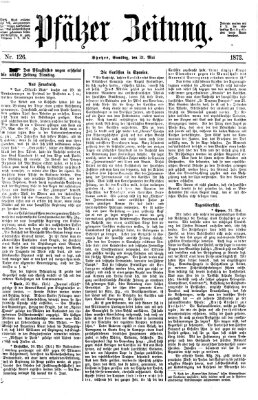 Pfälzer Zeitung Samstag 31. Mai 1873