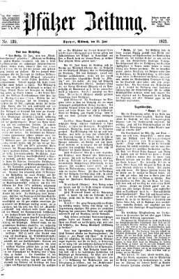 Pfälzer Zeitung Mittwoch 18. Juni 1873