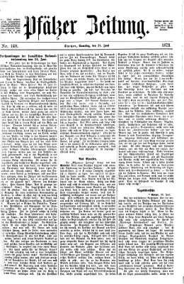 Pfälzer Zeitung Samstag 28. Juni 1873