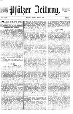 Pfälzer Zeitung Samstag 26. Juli 1873