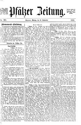 Pfälzer Zeitung Montag 22. September 1873