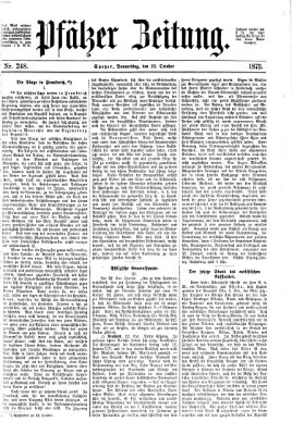 Pfälzer Zeitung Donnerstag 23. Oktober 1873