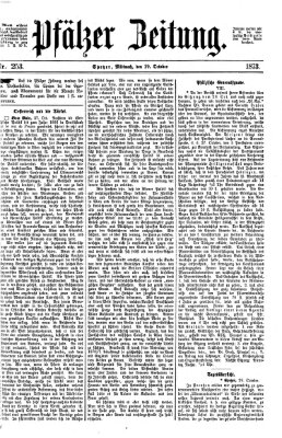 Pfälzer Zeitung Mittwoch 29. Oktober 1873