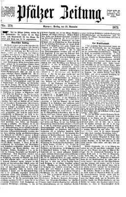 Pfälzer Zeitung Freitag 28. November 1873