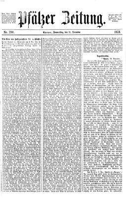 Pfälzer Zeitung Donnerstag 11. Dezember 1873