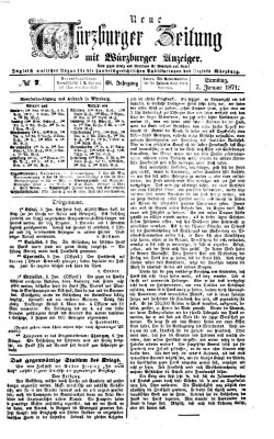 Neue Würzburger Zeitung Samstag 7. Januar 1871