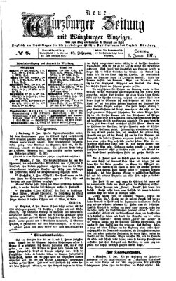 Neue Würzburger Zeitung Sonntag 8. Januar 1871