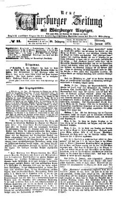 Neue Würzburger Zeitung Mittwoch 11. Januar 1871