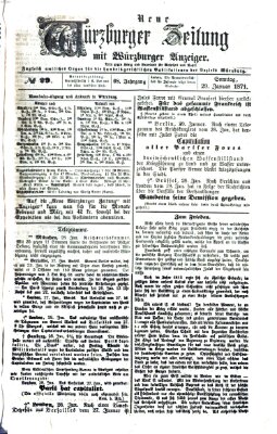 Neue Würzburger Zeitung Sonntag 29. Januar 1871