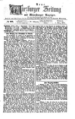 Neue Würzburger Zeitung Mittwoch 8. März 1871