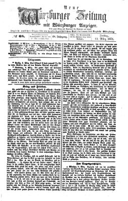 Neue Würzburger Zeitung Freitag 10. März 1871