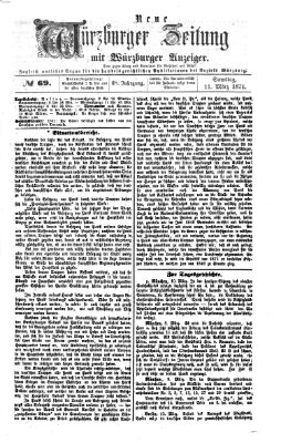 Neue Würzburger Zeitung Samstag 11. März 1871