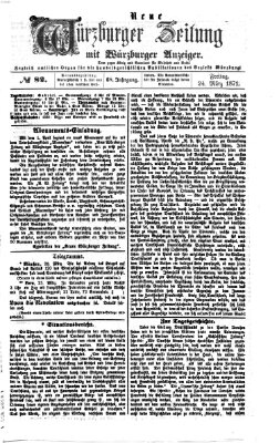 Neue Würzburger Zeitung Freitag 24. März 1871