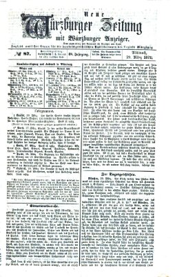 Neue Würzburger Zeitung Mittwoch 29. März 1871