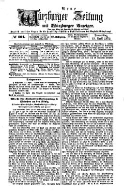 Neue Würzburger Zeitung Donnerstag 13. April 1871