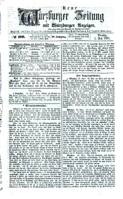 Neue Würzburger Zeitung Montag 1. Mai 1871