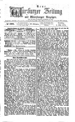 Neue Würzburger Zeitung Dienstag 2. Mai 1871