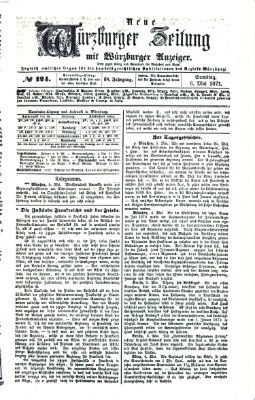 Neue Würzburger Zeitung Samstag 6. Mai 1871