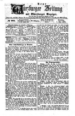 Neue Würzburger Zeitung Sonntag 7. Mai 1871