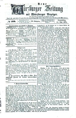 Neue Würzburger Zeitung Donnerstag 11. Mai 1871