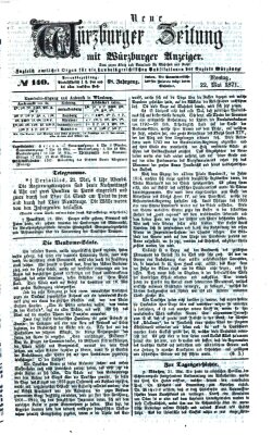 Neue Würzburger Zeitung Montag 22. Mai 1871