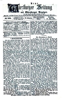 Neue Würzburger Zeitung Samstag 27. Mai 1871