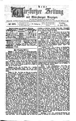 Neue Würzburger Zeitung Sonntag 4. Juni 1871