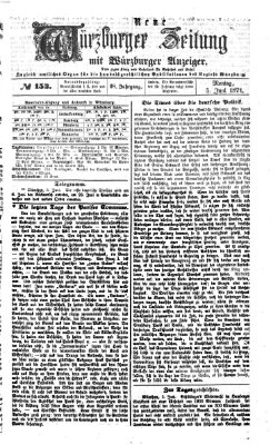 Neue Würzburger Zeitung Montag 5. Juni 1871