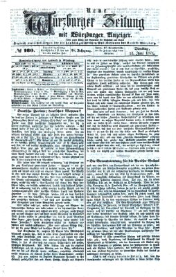 Neue Würzburger Zeitung Dienstag 13. Juni 1871