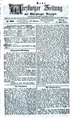 Neue Würzburger Zeitung Montag 19. Juni 1871