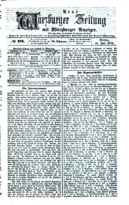 Neue Würzburger Zeitung Montag 26. Juni 1871